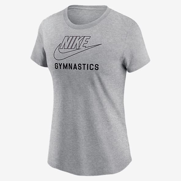 Camisetas nike mujer gris on sale